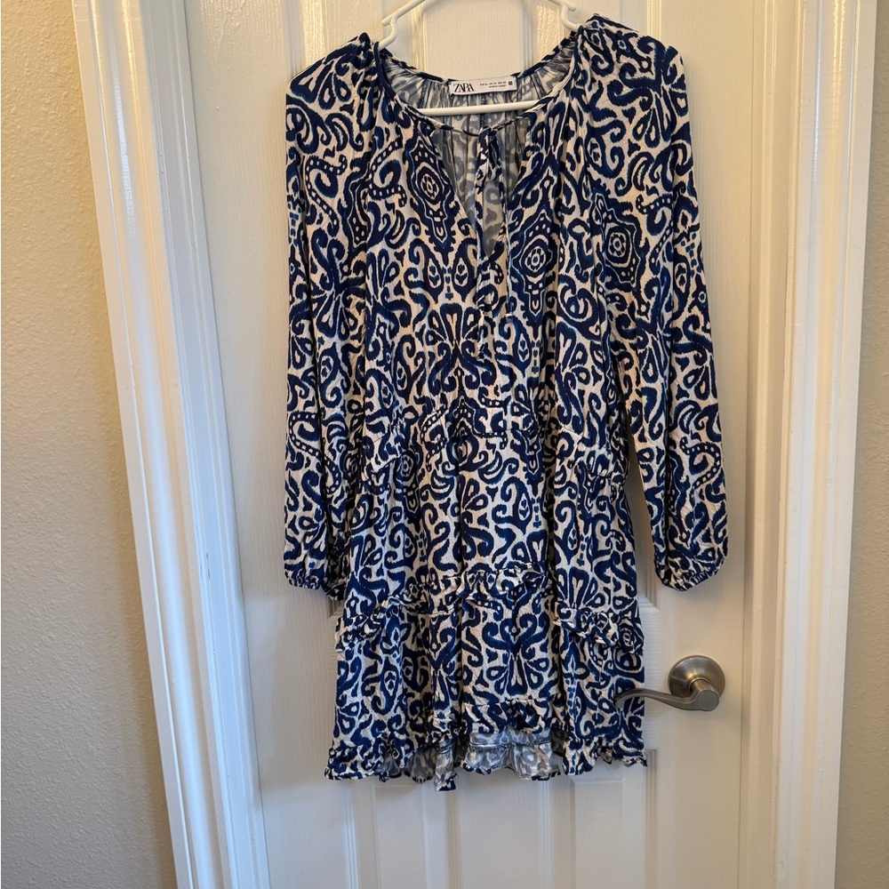 Blue and White Kids Dress